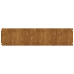 Bordure per Prato 20 pz 25x103 cm Flessibile Acciaio Corten