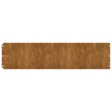 Bordure per Prato 20 pz 25x103 cm Flessibile Acciaio Corten