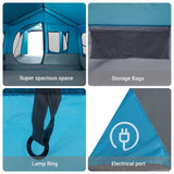 Tenda Familiare Blu e Grigio 620 x 322 x 240 cm Poliestere