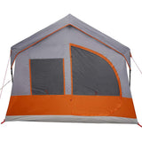 Tenda Familiare con tetto Grigio e arancione 620 x 322 x 240 cm