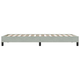 Giroletto Molle senza Materasso Grigio Chiaro 100x210cm Velluto