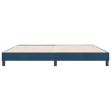 Giroletto a Molle senza Materasso Blu Scuro 180x210 cm Velluto