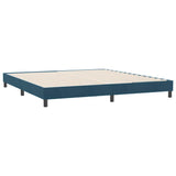 Giroletto a Molle senza Materasso Blu Scuro 180x210 cm Velluto