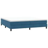 Letto a Molle senza Materasso Blu Scuro 200x210 cm in Velluto