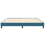 Letto a Molle senza Materasso Blu Scuro 200x210 cm in Velluto