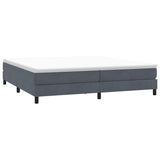 Letto a Molle senza Materasso Grigio Scuro 200x220 cm Velluto