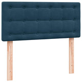 Giroletto a Molle con Materasso Blu Scuro 80x210 cm Velluto