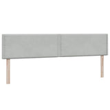 Letto a Molle con Materasso e LED Grigio Chiaro 180x210cm Velluto