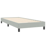 Letto a Molle con Materasso e LED Grigio Chiaro 80x220 cm Velluto