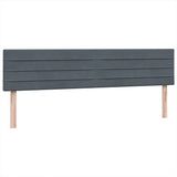 Giroletto a Molle con Materassi Grigio Scuro 180x210 cm Velluto