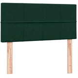 Giroletto a Molle con Materasso Verde Scuro 80x220 cm Velluto