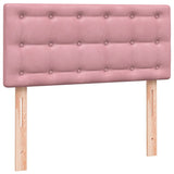 Giroletto a Molle con Materasso Rosa 90x220 cm Velluto