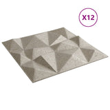 Pannelli Murali 12 pz Beton 50x50 cm XPS 3 m Diamante