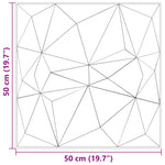 Pannelli Murali 12 pz Verdi 50x50 cm XPS 3 m Diamante