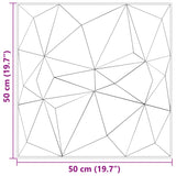 Pannelli Murali 12 pz Verdi 50x50 cm XPS 3 m Diamante