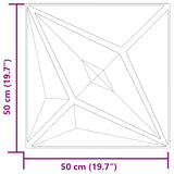 Pannelli Murali 48 pz Grigi 50x50 cm XPS 12 m Stella