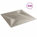 Pannelli Murali 48 pz Beton 50x50 cm XPS 12 m Stella