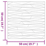 Pannelli Murali 12 pz Grigi 50x50 cm XPS 3 m Pietra