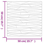 Pannelli Murali 12 pz Verdi 50x50 cm XPS 3 m Pietra