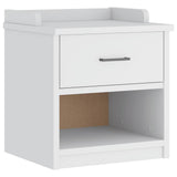 Panca da Corridoio SANDNES Bianca 45x40x50 cm in Legno di Pino