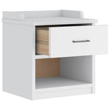 Panca da Corridoio SANDNES Bianca 45x40x50 cm in Legno di Pino