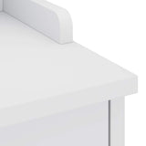 Panca da Corridoio SANDNES Bianca 45x40x50 cm in Legno di Pino