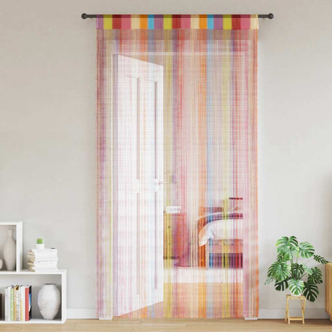 Tende a Filo 2 pz Multicolore 100x250 cm