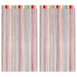 Tende a Filo 2 pz Multicolore 140x250 cm