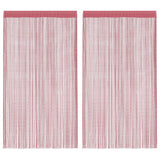 Tende a Filo 2 pz Rosa 140x250 cm