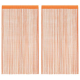 Tende a Filo 2 pz Arancio 100x250 cm