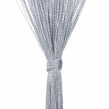 Tende a Filo 2 pz Grigio Chiaro 100x250 cm