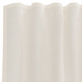 Tende in Voile con Tasche per Aste 2 pz Crema