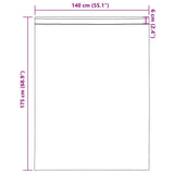 Tende in Voile con Tasche per Aste 2 pz Crema