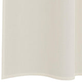Tende in Voile con Tasche per Aste 2 pz Crema