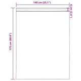 Tende in Voile con Tasche per Aste 2 pz Grigio Scuro