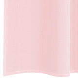 Tende in Voile con Tasche per Aste 2 pz Rosa Chiaro