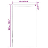 Tende in Voile con Tasche per Aste 2 pz Marrone Chiaro