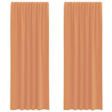 Tende in Voile con Tasche per Aste 2 pz Terracotta