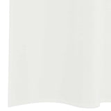 Tende in Voile con Tasche per Aste 2 pz Bianco