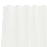 Tende in Voile con Tasche per Aste 2 pz Bianco