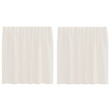 Tende in Voile con Linguetta 2 pz Crema