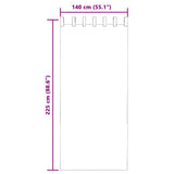 Tende in Voile con Passanti 2 pz Rosa Chiaro 140x225 cm