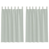 Tende in Voile con Passanti 2 pz Grigio Chiaro 140x175 cm