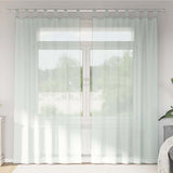 Tende in Voile con Passanti 2 pz Grigio Chiaro 140x225 cm
