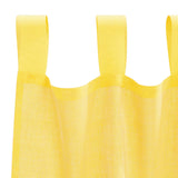 Tende in Voile con Passanti 2 pz Giallo 140x225 cm