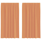 Tende in Voile con Passanti 2 pz Terracotta 140x175 cm