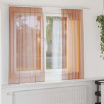 Tende in Voile con Passanti 2 pz Terracotta 140x175 cm