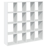 Libreria Bianca 137,5x29x137,5 cm in Legno truciolato