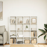 Libreria Bianca 137,5x29x137,5 cm in Legno truciolato