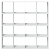 Libreria Bianca 137,5x29x137,5 cm in Legno truciolato